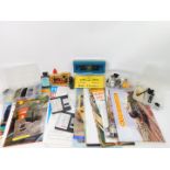 A Peco Lectrics servicing kit PL-71, rail cleaner, modelling materials and spares, catalogues and