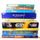 Vintage and other board games, Scrabble Junior, Pictionary, The Simpsons Board game, Star Wars,