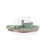 A remote control model of a Naval patrol boat, possibly Russian inspired, HS70, with a plastic