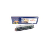 A Bachmann OO-gauge class 20 diesel locomotive, BR green livery, with boxhead code, 8164, 32-034,