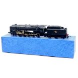 A Hornby OO-gauge locomotive and tender, Class 9F BR black livery, 2-10-0, 92222, DCC fitted, with