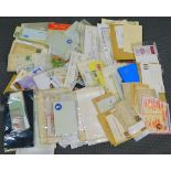 Various stamps, philately and related ephemera, some stamped letterheads, a quantity of single