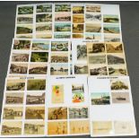 Various early 20thC and later postcards, coastal scenes, black and white printed and coloured cards,