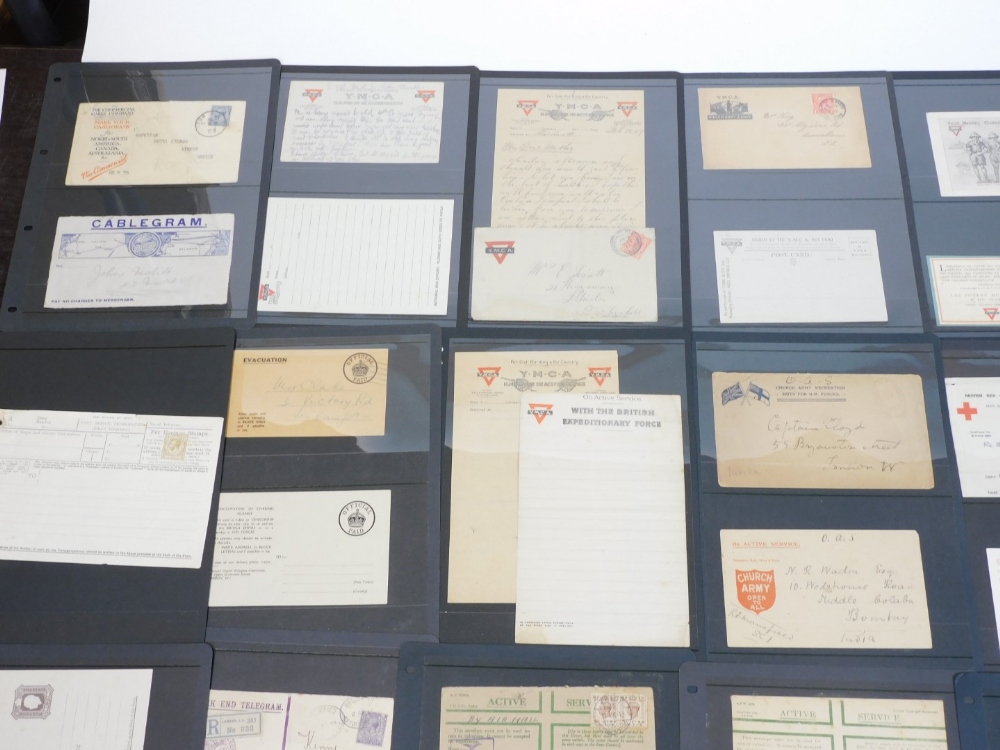 Various war related YMCA letterheads, envelopes, related headed paper, etc., one dated February 18th - Image 2 of 5