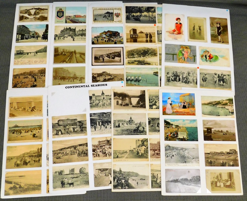 Various early 20thC and later postcards, continental seaside cards, coastal towns, etc. to include