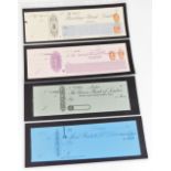 Various vintage vacant cheques, Barclays Bank Ltd Hull, numbered 06532, another Islington 31948,