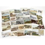 Various postcards, early 20thC seaside towns, 20thC black and white and coloured cards, East Hill