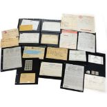 Various telegrams, certificates, etc., Victorian and others to include 1889, another 1901 National