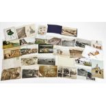 Various postcards, early 20thC and later, black and white and coloured scenes, mainly seascapes, The