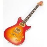 A Westone Prestige 250 electric guitar, in sunburst finish, with flame two piece maple body, with