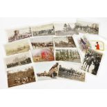 Various postcards, early 20thC, fox hunting related black and white cards, etc. to include The