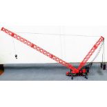 A large plastic Maxilift model of a crane, the truck 27cm wide.