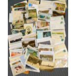 Various postcards, early 20thC printed coloured townscapes to include continental scenes,