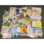Various aeroplane related and other first day covers, postcards and other ephemera, The