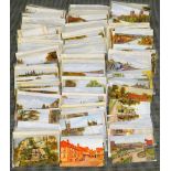Various postcards, early 20thC and other Quinton type printed watercolour scenes to include Grange-