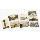 Various postcards, early 20thC, black and white scenes, Market Place Bourne, Shaw & Sons, an
