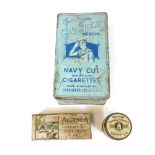 A vintage Cavander's Medium Navy Cut Magnum Cigarettes tin, in blue with white lettering, 12cm high,