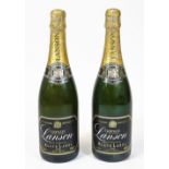 Two bottles of Lanson Black Label champagne brut, 75cl. (2)