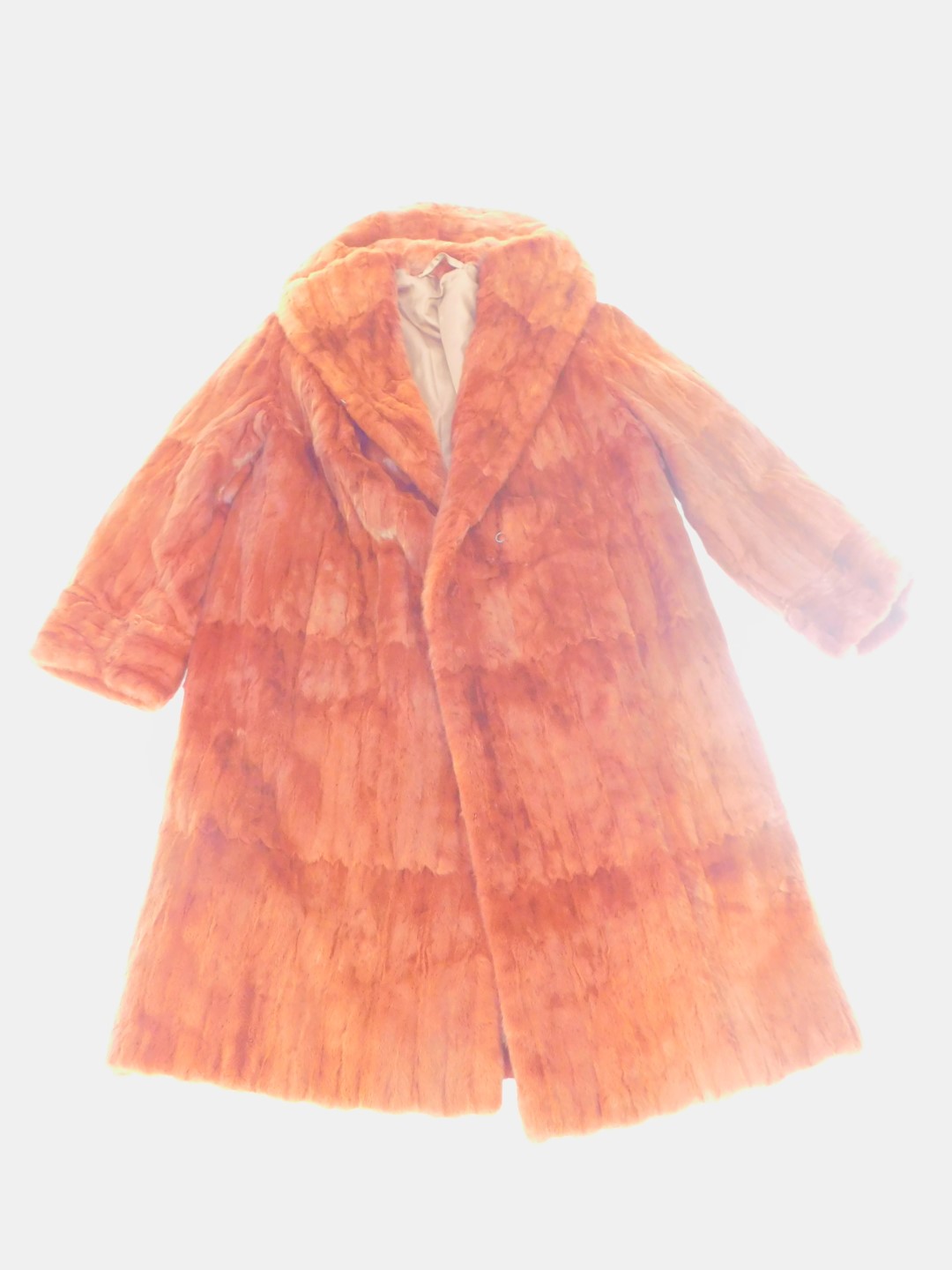 A lady's fox full lenght fur coat.