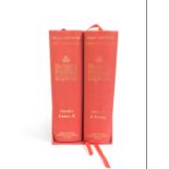 Burke's Peerage & Baronetage, 106th Edition in two volumes, bound in red cloth with gilt.