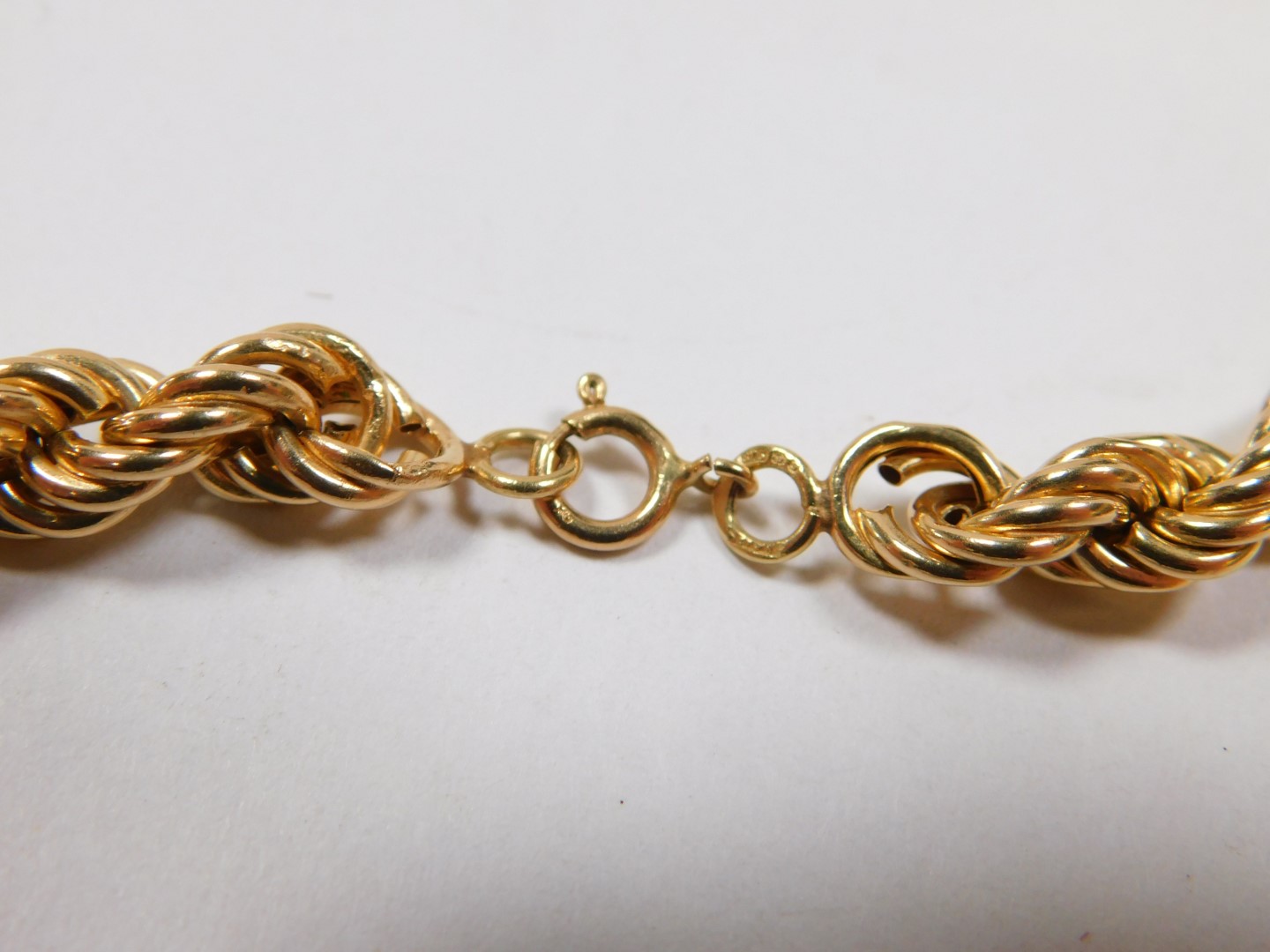 A 9ct gold Prince of Wales neckchain, on a bolt ring clasp, 34.8g. - Image 3 of 3