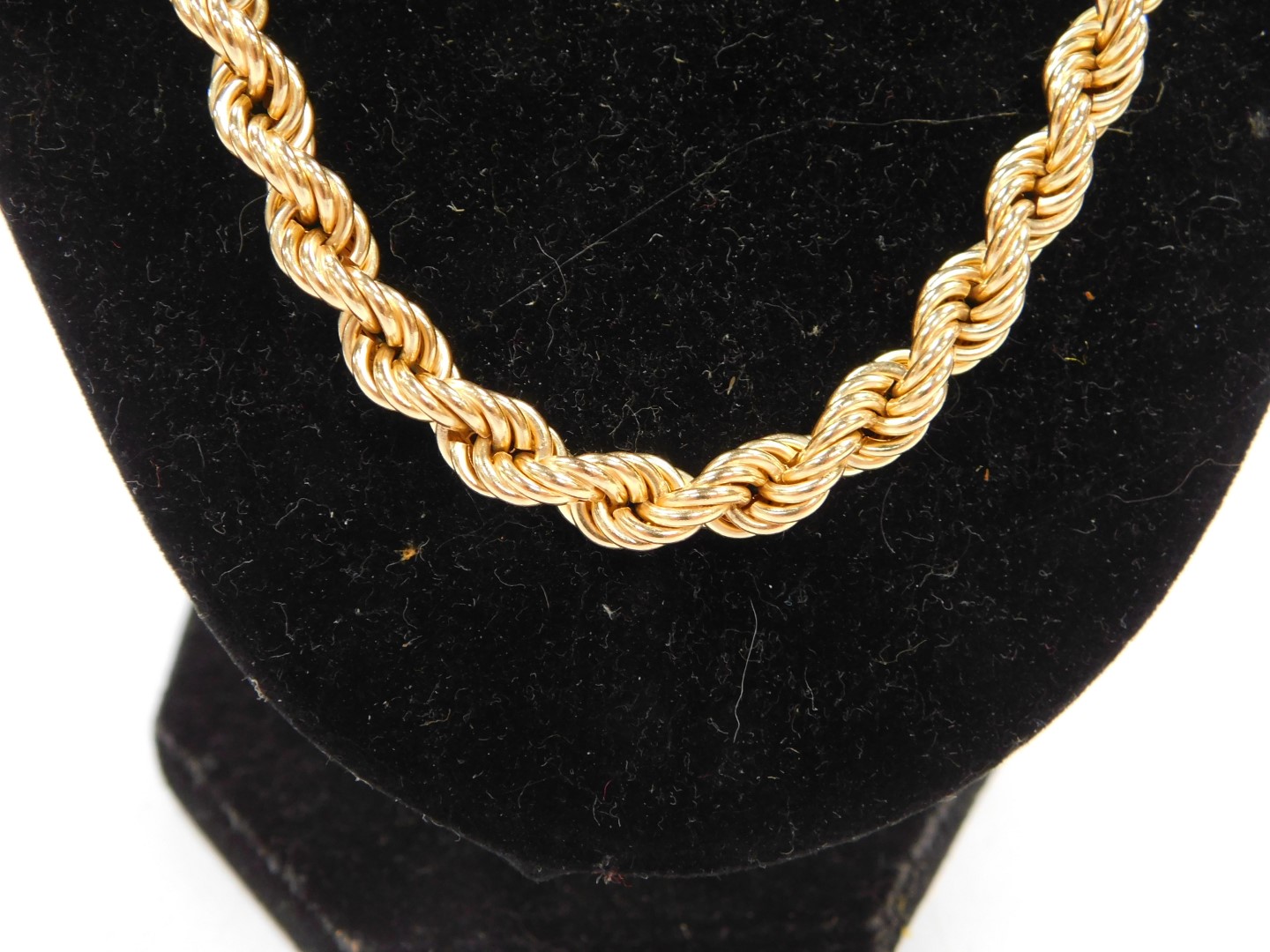 A 9ct gold Prince of Wales neckchain, on a bolt ring clasp, 34.8g. - Image 2 of 3