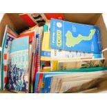 World road maps, travel guides, leisure guides, etc. (1 box)