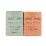 A pair of early 20thC Bobby Jones golf 'Flicker' books, No 11A drive and mashie, and No 11B