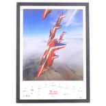 A limited edition photograph of the Red Arrows 2007, signed by ten Red Numbers 1-10, etc., 379/