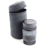 A Leica summarit-m lens, 1:2.5/90.