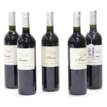 Five bottles of Surani Costarossa 2010.