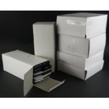A large quantity of jewellery boxes, with original unopened packaging, mainly in black, etc.