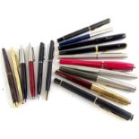 Various Parker fountain pens, to include 51 etc.