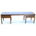A 1960's G-Plan mahogany coffee table designed by E Gomme, the rectangular top inset with