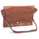 A 'The Bridge' chestnut leather satchel, 29cm x 36cm.