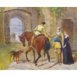 Samuel Edmund Waller (1850-1903). The last hope of the garrison, oil on board, signed and titled,