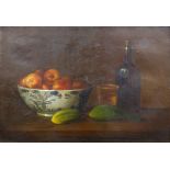 Bally (19thC). Fruit still life, oil on canvas, signed and dated 1820, 39.5cm x 57cm.