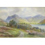 Ralph Morley (19thC/20thC). Buttermere, watercolour, signed and titled, 24cm x 35cm.