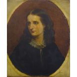 19thC British School. Head and shoulders portrait of a young woman, Miss Gush, oil on canvas, 60cm x