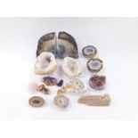 Rock crystal specimens, quartz, etc. (quantity)