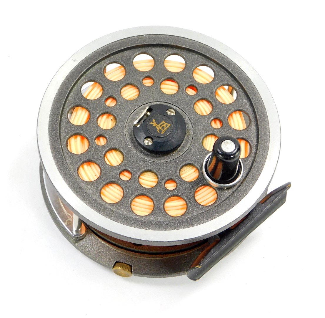 A Shakespeare Cortland 444 DT10F double fly fishing reel.