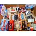 Days Gone By Oxford Hornby and other die cast buses, vintage trucks, cars, etc., all boxed. (