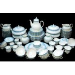 A Royal Doulton porcelain dinner tea and coffee service, decorated in the Lorraine pattern,