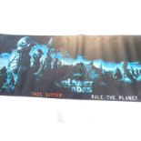 A film banner for Planet of The Apes, This Summer Rule The Planet, 273cm x 90cm.