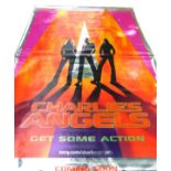 A Charlie's Angels film banner, 214cm x 289cm.