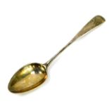 A George III Scottish silver tablespoon, monogram engraved, Robert Gray, Edinburgh 1802, 1.93oz.