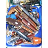 Pocket knives and hunting knives. (quantity)