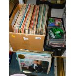Classical music LPs and CDs, together with easy listening CDs. (2 boxes)