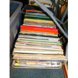 Records to include boxed records, Tina Turner, Elvis Presley, popular music, etc. (1 box)