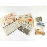 Continental topographical postcards, together with Pastimes Historic Headlines of The 20th Century